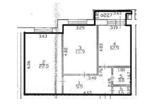 2-к квартира, 10/10 эт., 65м²