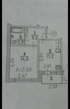 1-к квартира, 5/10 эт., 34м²