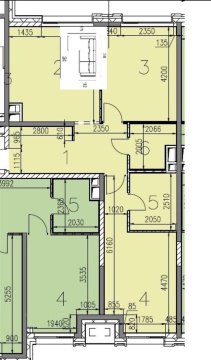 2-к квартира, 3/6 эт., 66м²
