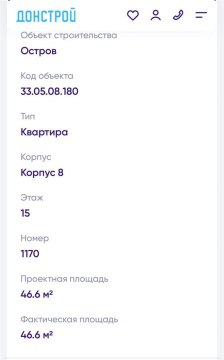 1-к квартира, 15/19 эт., 46м²
