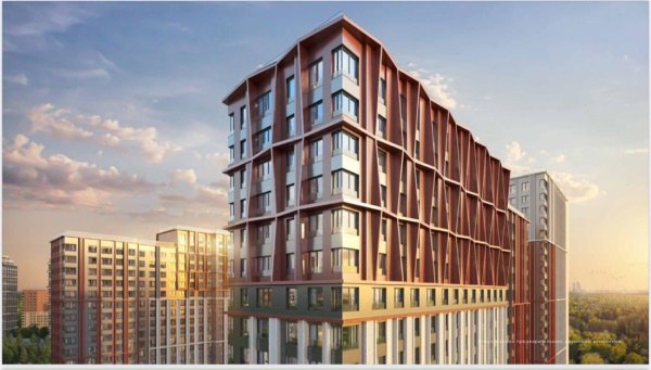 1-к квартира, 15/19 эт., 46м²