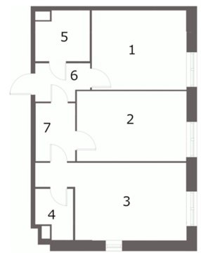 2-к квартира, 11/25 эт., 75м²