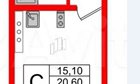 Студия, 7/24 эт., 20м²