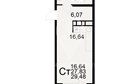 1-к квартира, 10/17 эт., 29м²