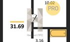 1-к квартира, 3/18 эт., 33м²
