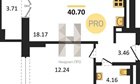 1-к квартира, 24/24 эт., 40м²
